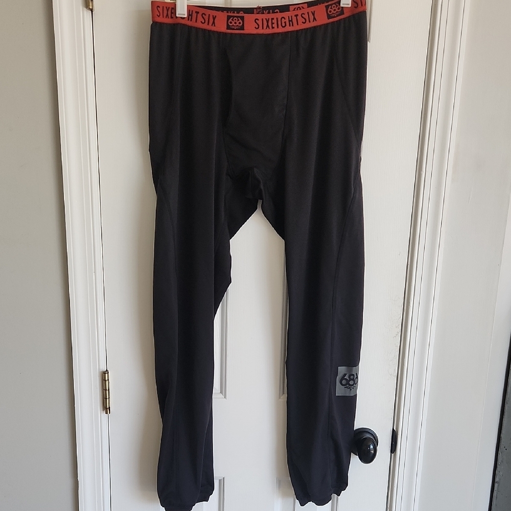 686 Black Base Layer Pants